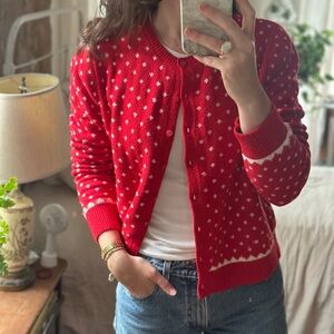 Old Navy Red Cardigan